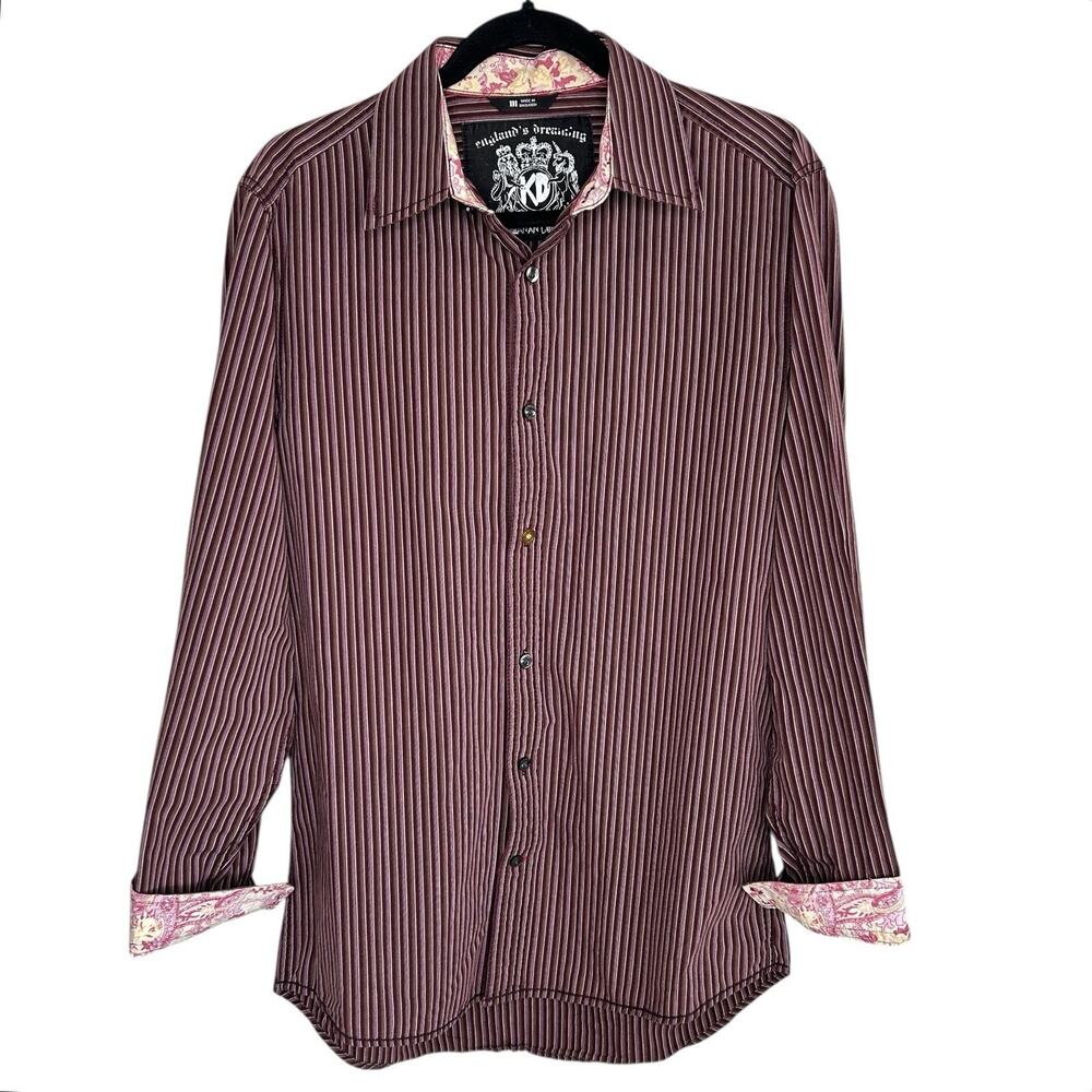 Keanan Duffty X Englands Dreaming Hipster Rock Preppy Button Shirt Mens Medium
